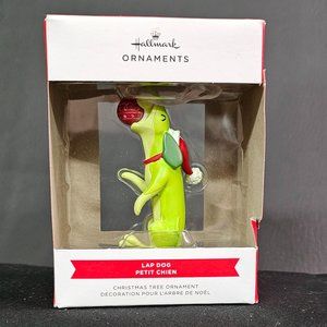 Hallmark Christmas Ornament Lap Dog Petit Chien NIB